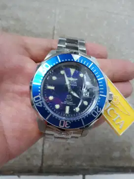 Jam Invicta diver dial blue otomatis