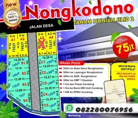 TANAH KAVLING DEKAT LAPANGAN NONGKODONO KAUMAN