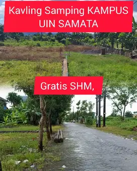 yuk cek lokasi. kavling free SHM. 200 mter dari UIN