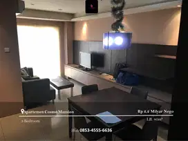 Dijual Apartement Cosmo Mansion Middle Floor 3BR Full Furnished