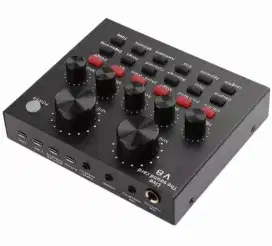 Soundcard Live Mic Headset Microphone V8 Plus Bluetooth Usb Sound Card