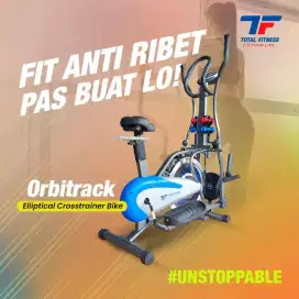 Sepeda statis ellpetical Orbitrack alat kebugaran