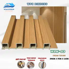 WPC Wall Panel 290 Hiasan Dinding Wood Wallpanel 290 Cm WPK-03 Cream
