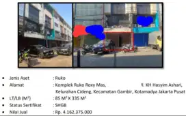 Dijual Ruko Siap Huni Roxy Mas