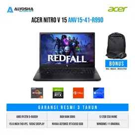 Laptop GAMING Murah Acer Nitro V R99D  [Ryzen 5 6600H-8GB-SSD 512GB-RT