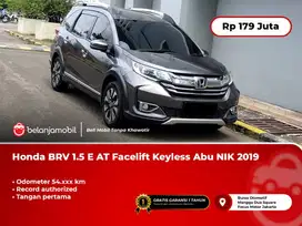 [TANGAN PERTAMA] Honda BRV 1.5 E AT Facelift Keyless Abu 2019/2020FOR