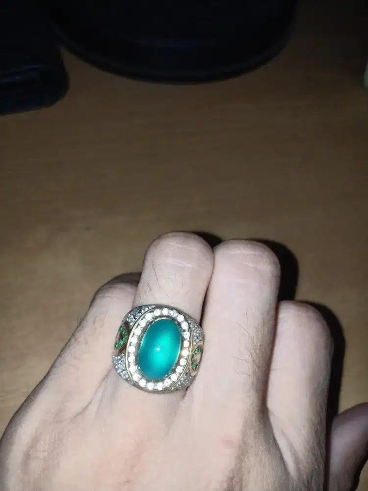 Cincin Bacan + ring perak