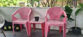 Kursi teras plastik informa bekas