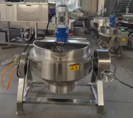 Gass tilting kettle cooking mixer Alat pamasak sup pengaduk sup