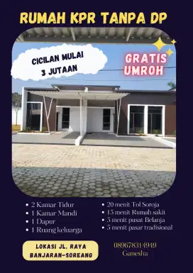 Rumah murah tanpa DP