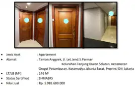 Dijual Apartemen Taman Anggrek