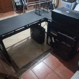 Meja kantor L shape 150x100x75