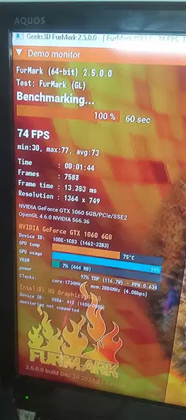 VGA GTX 1060 6GB GDDR5 192 Bit Fisik 99 persen mulus dan segel asli
