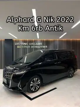Toyota Alphard 2.5 G TSS ATPM 2022 Hitam B98BDS Pilot Seat Km6rb