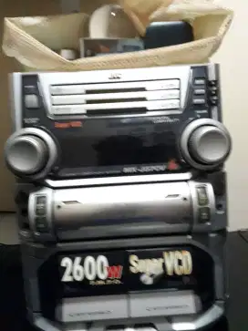 JVC - Super VCD 2600W P..M.P.O Compact component system MX-J570V