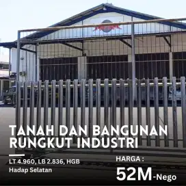 Jarang ada jual tanah dan bangunan rungkut industri