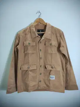 Jaket Canvas vintage Ramble basic field jacket Khaki