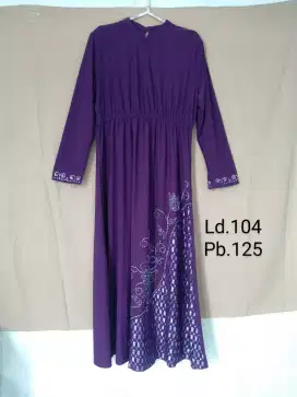 Gamis purple wanita