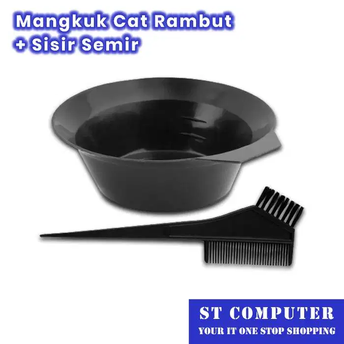 Mangkuk Cat Rambut + Sisir Semir