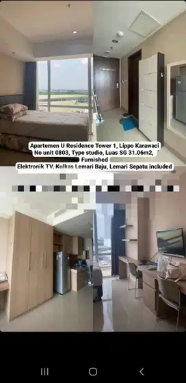 Dijual Apartment Siap Huni U Residence 1 Lippo Karawaci
