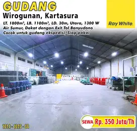 Gudang Disewakan Kartasura, Siap Pakai Dekat Pintu Tol