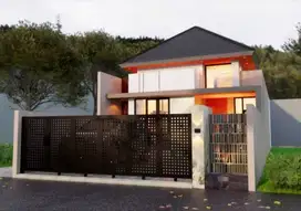 Rumah Modern Tropis Di Jalan Kaliurang Km 10