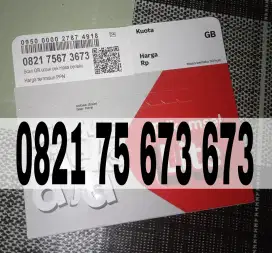 Nomor cantik Kartu Simpati Ekor double ABC 673 673