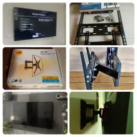 Bracket tv tempel di dinding terima bongkar pasang