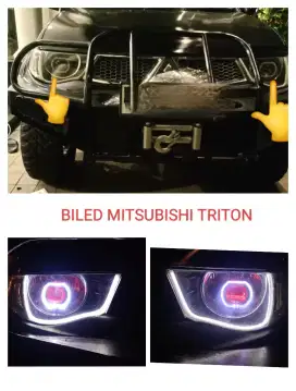 Pasang biled headlamp Mitsubishi Triton sejadetabek