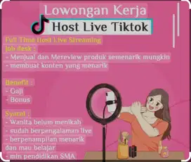 Loker Host Live Tiktok - jatisampurna cibubur - Jatiraden