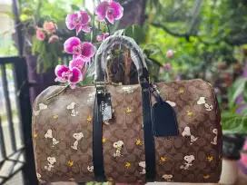 COACH SNOOPY/ FLOWER TRAVEL BAG SIZE JUMBO