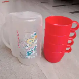 Cangkir Mug Anak Looney Tunes Set 4 Gelas