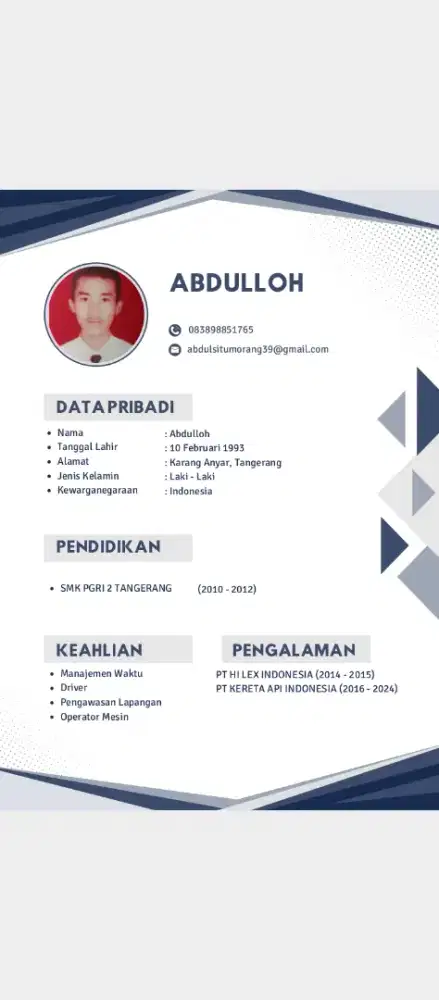 Saya siap jadi driver