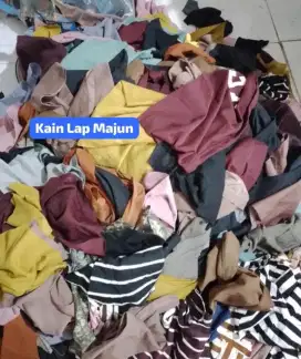 Kain majun warna potongan