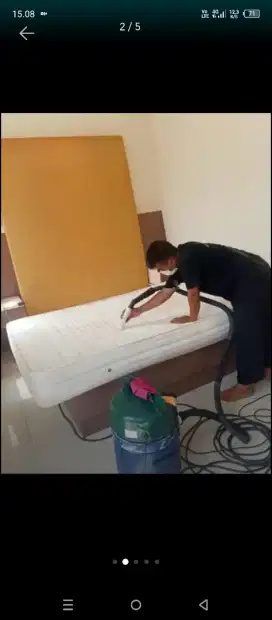 Jasa cuci kasur, springbed, sofa kursi karpet jok mobil dll