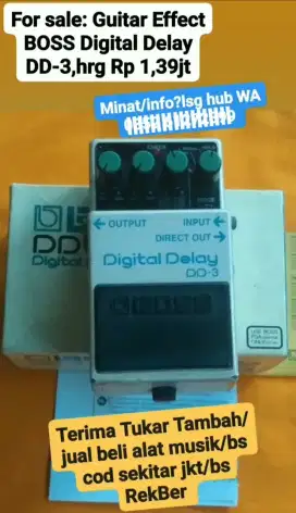Guitar effect Digital Delay BOSS DD3