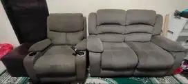 sofa recliner 2 seater dan single trans living
