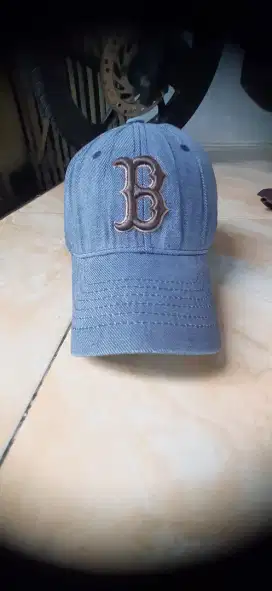 Topi mlb logo B denim