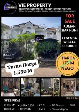 RUMAH LEGEDA WISATA CIBUBUR 1 M-AN