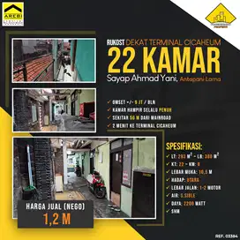 Rukost Dkt Terminal Cicaheum 22 Kamar Sayap Ahmad Yani, Antapani Lama
