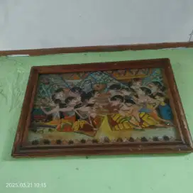 Lukis kaca wayang
