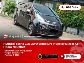 [ KM ANTIK 15RB ] Hyundai Staria 2.2L Signature 7Seat Hitam 2022/2023
