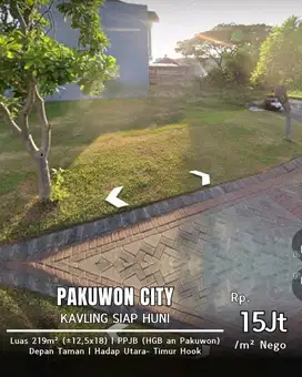 Dijual Tanah Kavling Pakuwon City Sorrento Siap Bangun Row Jln Lebar