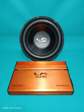Ples Pasang Paket LM Monoblok LM 2500.1 & Subwoofer LM AUDIO 12DD-MKII