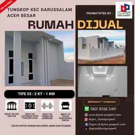 Rumah Minimalis Harga 370 Juta di Tungkop Darussalam, Dekat USK & UIN