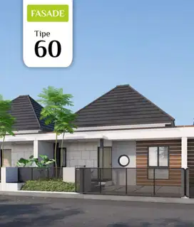 Rumah Modern Minimalis Tropis lokasi dekat PKU Gamping