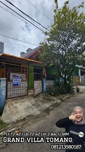 Dijual rumah jual tanah aja di villa grand tomang
