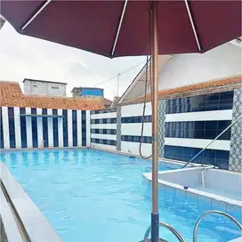 dijual rumah luas murah di banjaran bandung ada kolam renang