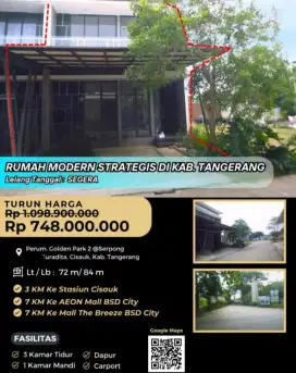 Dijual Rumah Golden Park 2 Serpong Cisauk