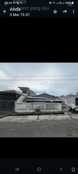Rumah hitung tanah di komplek perumahan  Kertajaya Indah  Surabaya